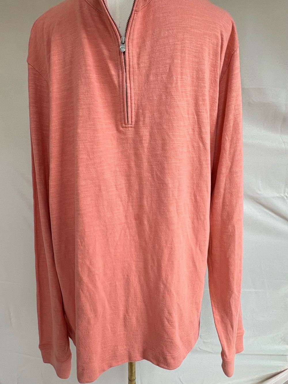 Peter Millar Coral Half-Zip Shirt